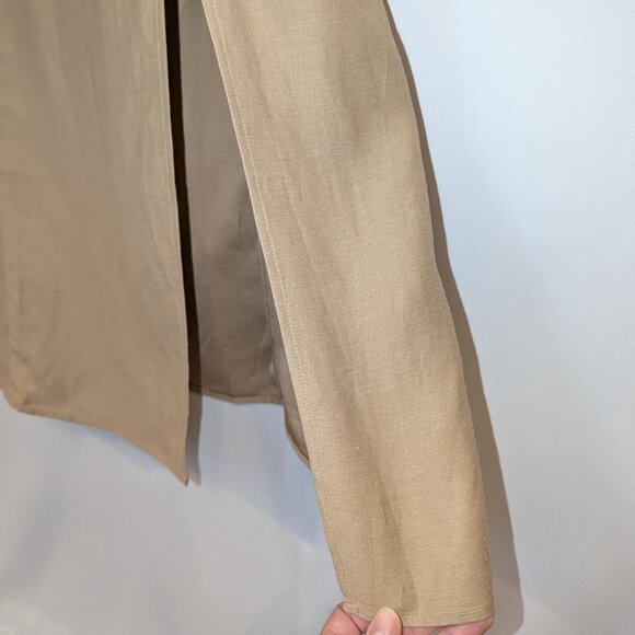 NWT Rails | Ellasandra Linen-Blend Tan Cocktail Dress Midi Length | Size Small - Picture 11 of 16